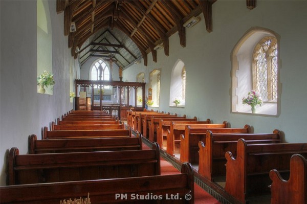 View inside the church