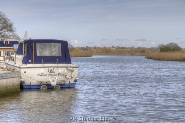 Boat on the norfolk broads