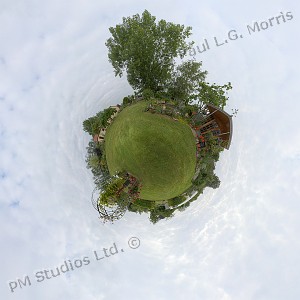 Little planet garden view