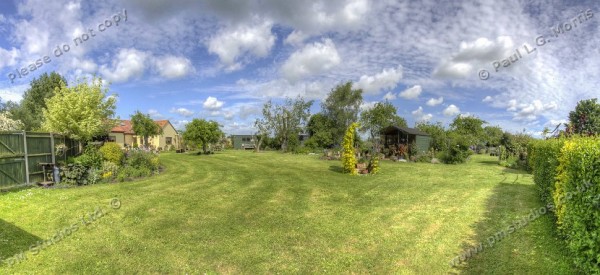 garden from east looking west