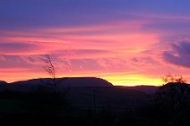 D06A_0262_s 30th November 2006: Dawn over the Cambrian Mountains from the garden at Bryneirian