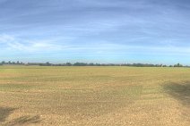 E14_7168x18p2vr Mid October 2014. A field near Aldeby, Norfolk after being replanted. Sepia version